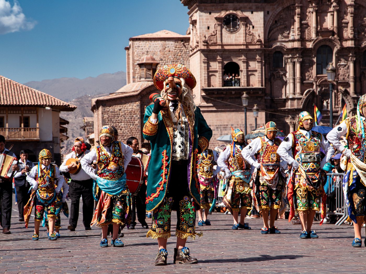 Andean dancers in Cusco